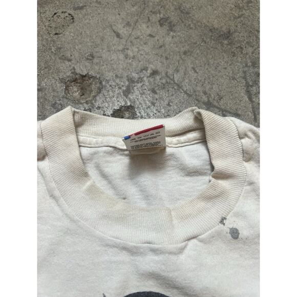 Vintage 90s Sonny Boy Williamson Blues Legend White Single Stitch Tee M Distress - Picture 5 of 8